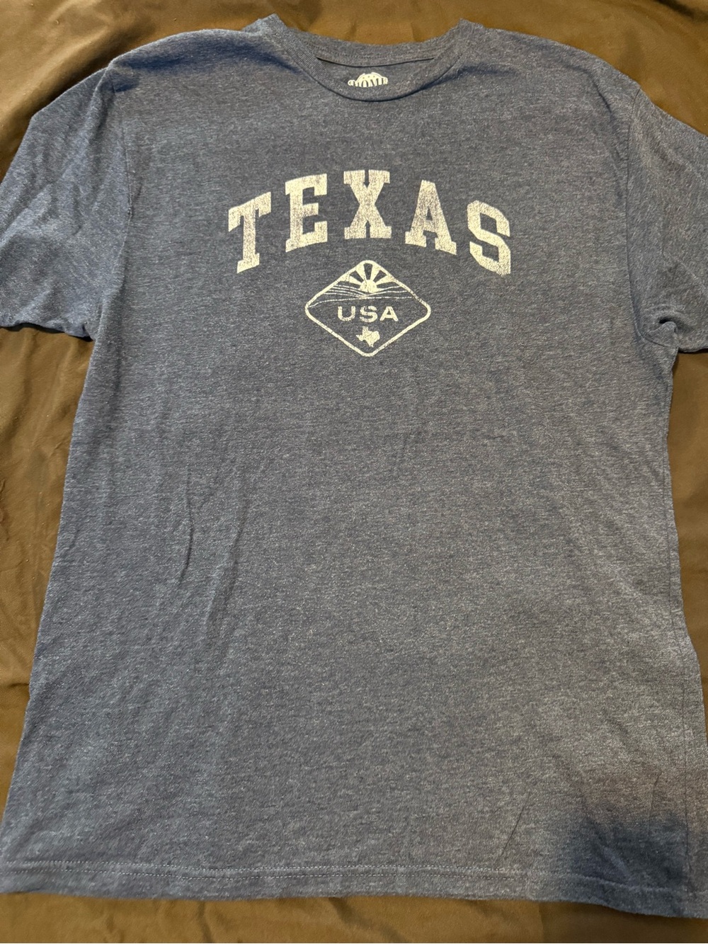 Men's Blue 'Texas USA' Short-Sleeve Graphic Tee